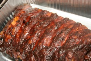 BBQ ribs ready to serve