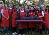 ANSC 117, Texas Barbecue students