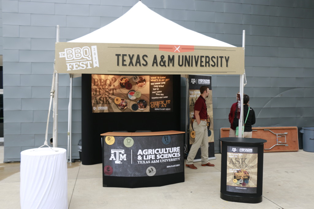 Texas A&M University booth at Texas Monthly BBQ Festival