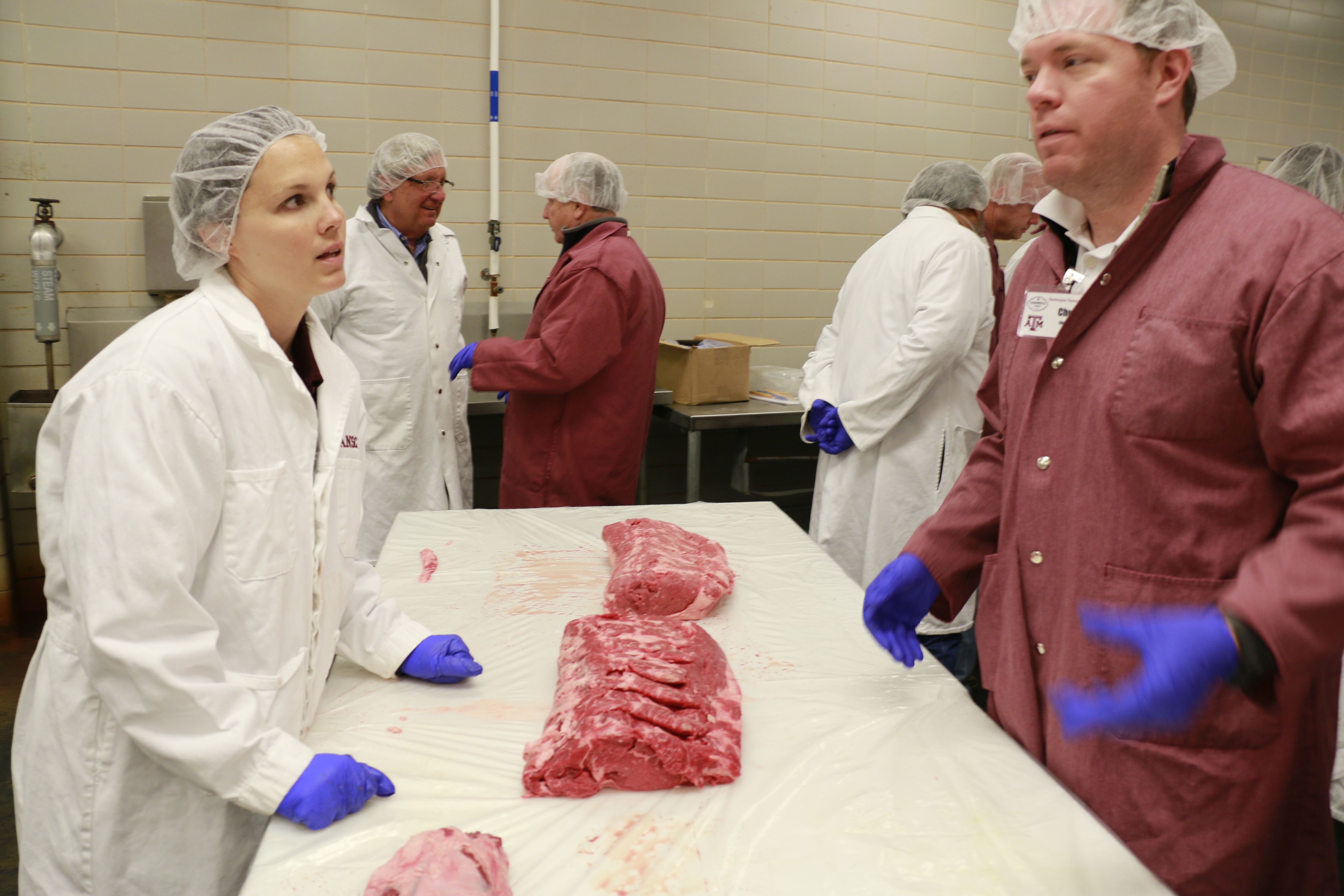 Lindsey Mehall discussing beef middle meats