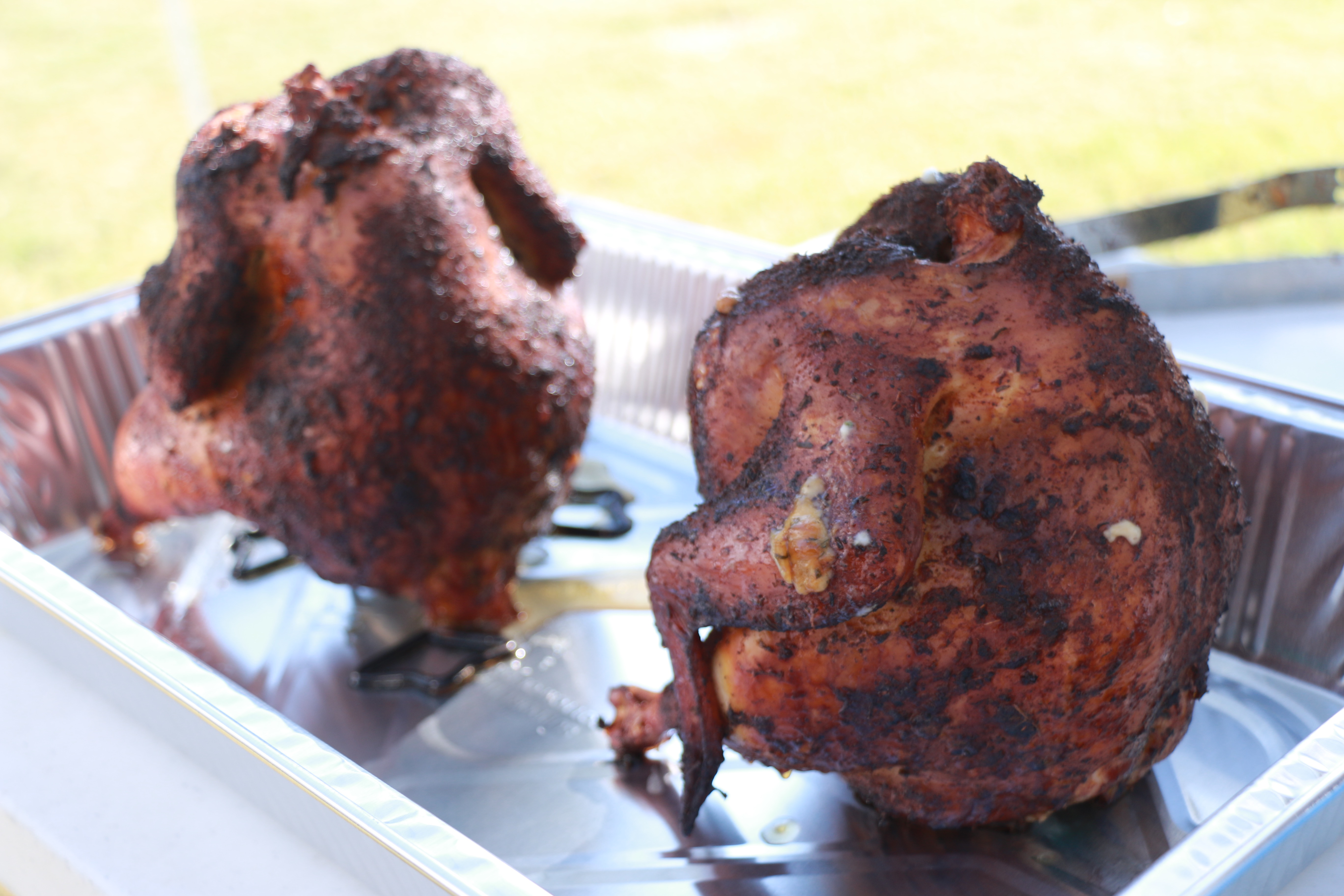 Ginger ale-can smoked chicken