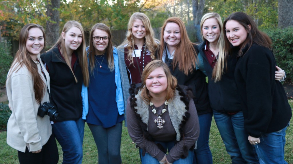 Texas Barbecue teaching assistants, Julia, Kathleen, Autumn, Kelli, Jordan, Katy Jo, Marti, and Stephanie