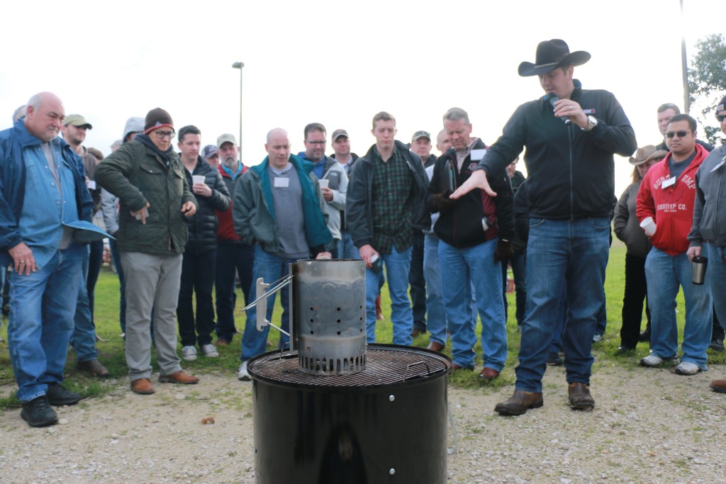 Kevin Kolman discussing starting a fire using a chimney starter