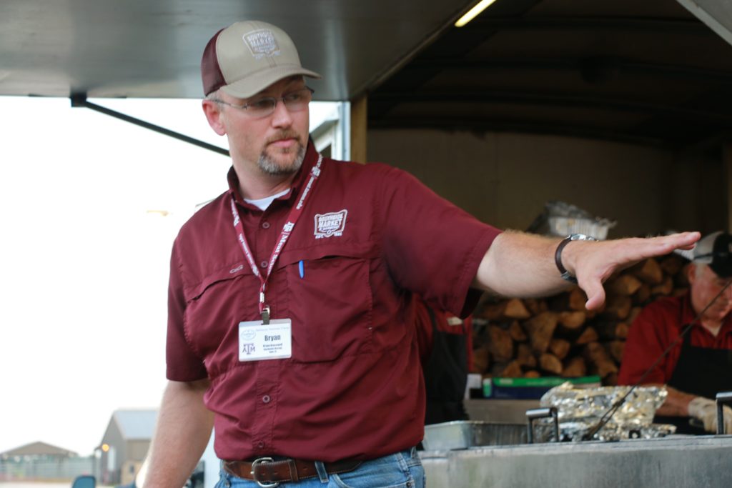 Bryan Bracewell discussing smoker