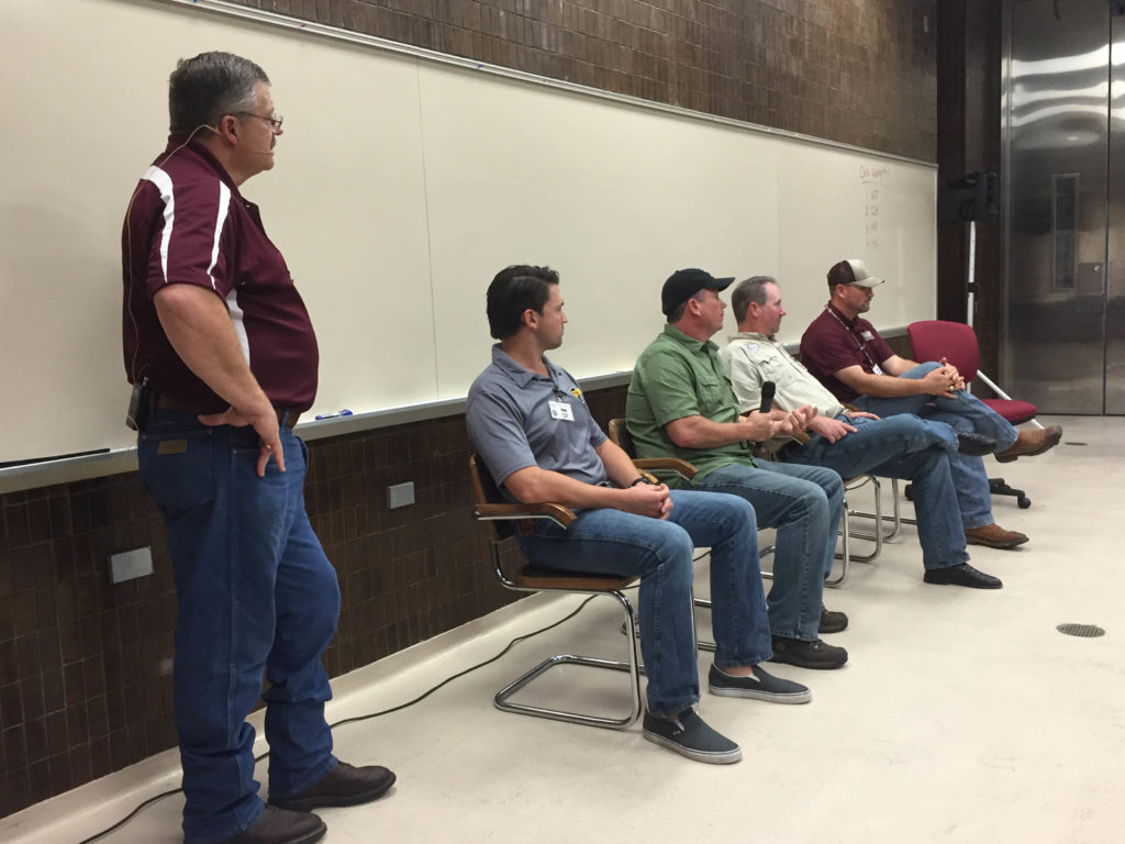 Davey Griffin moderating the Pit Design and Maintenance Panel, Barbecue Summer Camp
