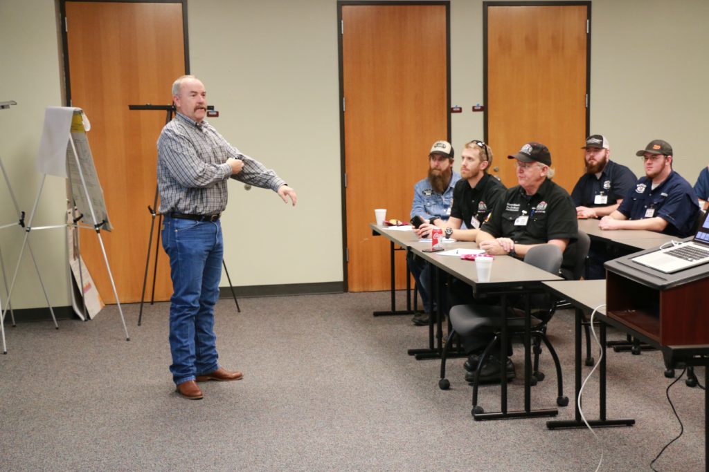 David Anderson talking about livestock and meat markets at the Texas Barbecue Town Hall meeting