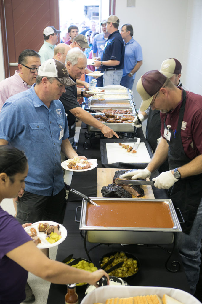 Lining up for Southside Barbecue on Friday evening.