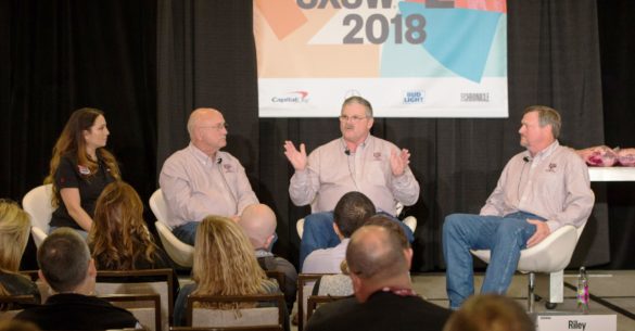 Jess Pryles, Jeff Savell, Davey Griffin, and Ray Riley discussing the Culture, Community, and Science of Barbecue at SXSW