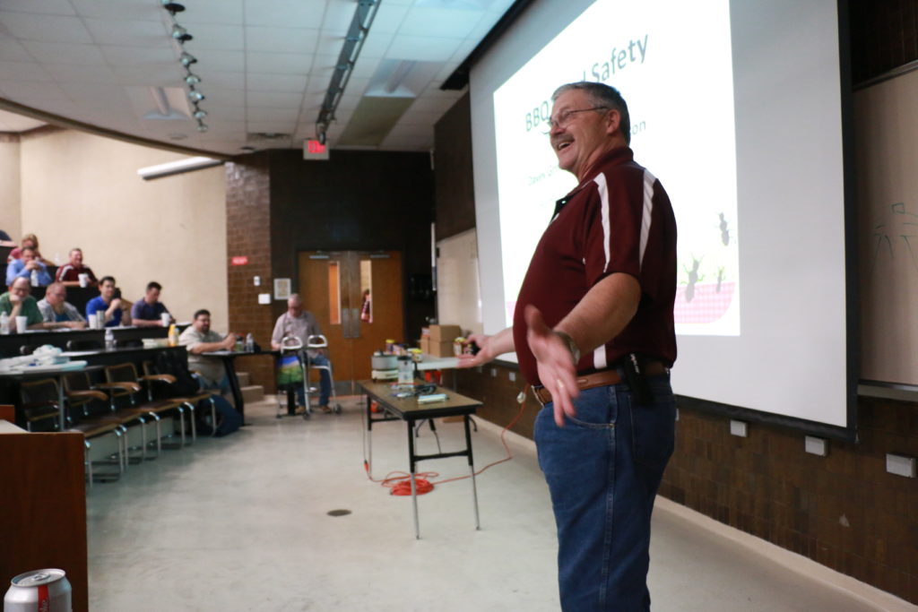 Davey Griffin talking about food safety and thermometer calibration