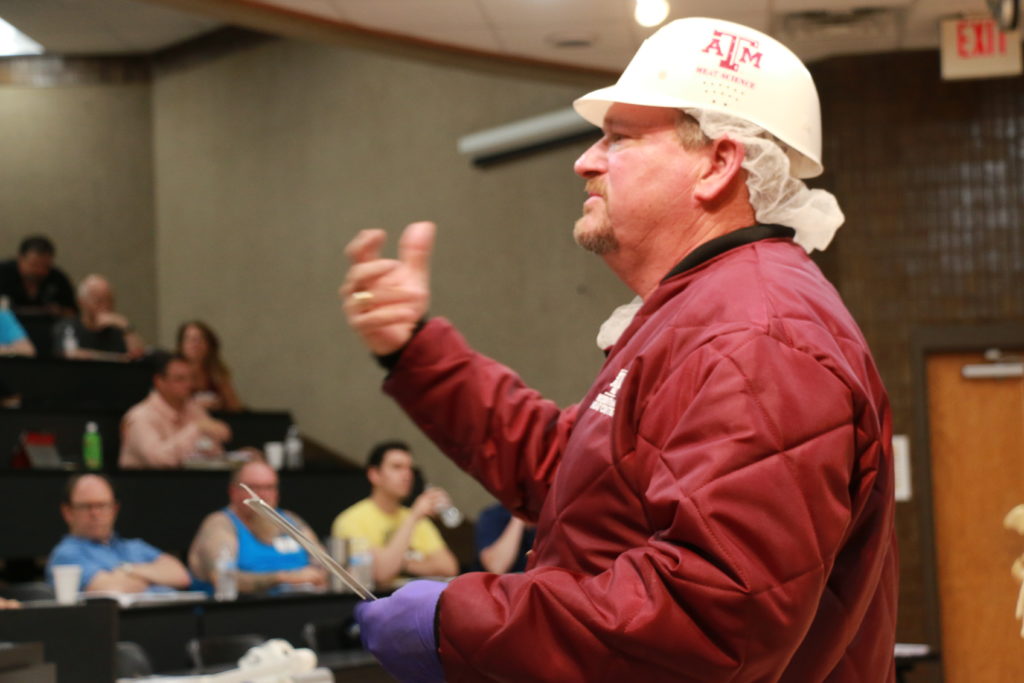 Ray Riley discussing beef grading