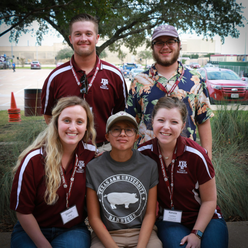 Snazzy Seniors, 2018. Front row: Devon King, Sandy Martinez, and Kenzie Lackey; Back row: Alec Lucas and Ty Robertson