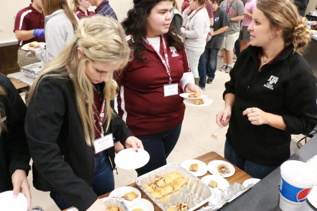 Dishing out the baklava