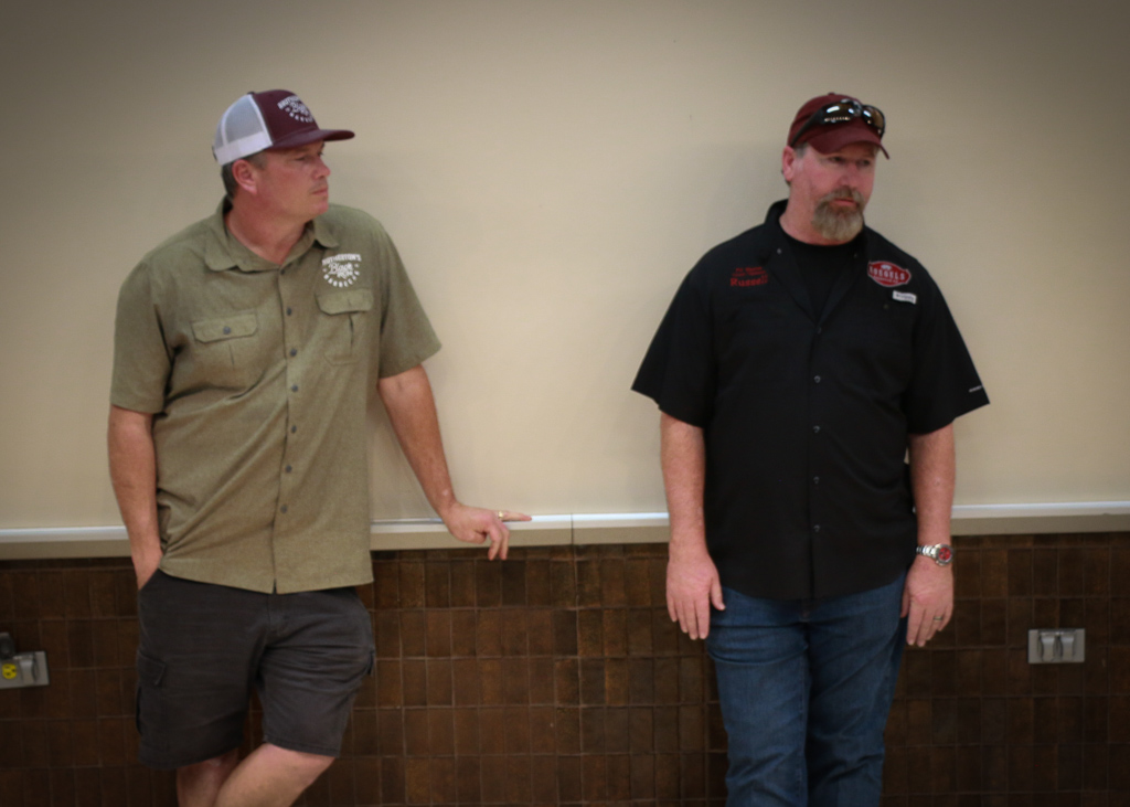 John Brotherton, Brotherton's Black Iron Barbecue, and Russell Roegels, Roegels Barbecue, talking about how they started in the barbecue business