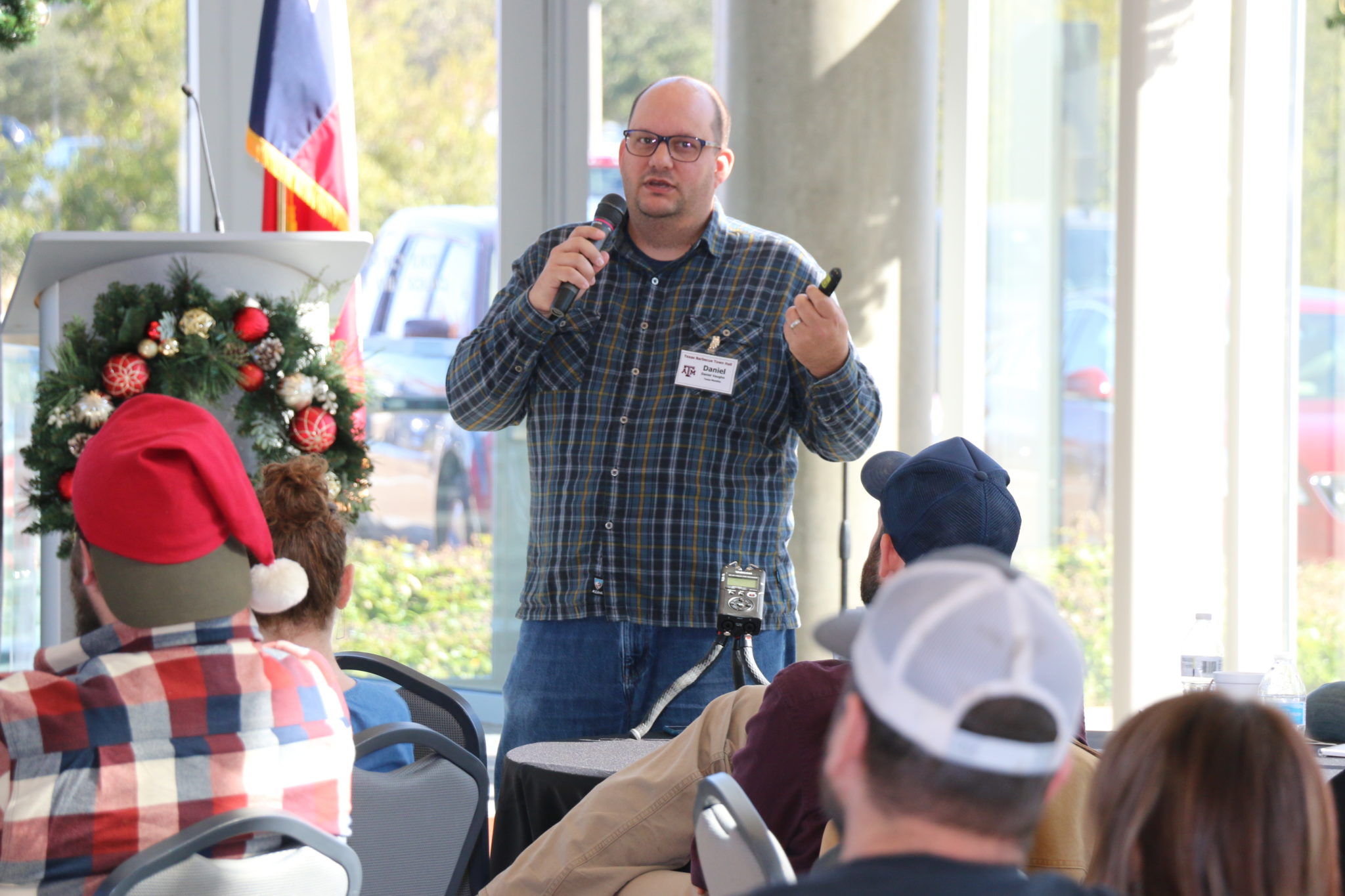 Daniel Vaughn, Texas Monthly Barbecue Editor, at the Texas Barbecue Town Hall Meeting