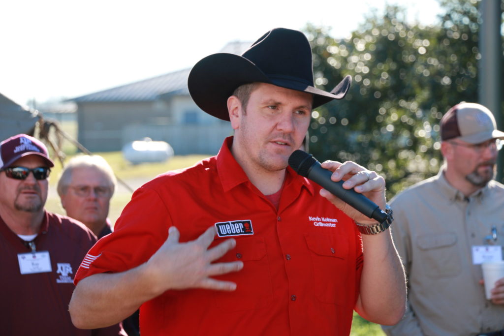 Kevin Kolman, Weber Grills, talking about the Weber Smokey Mountain Cookers