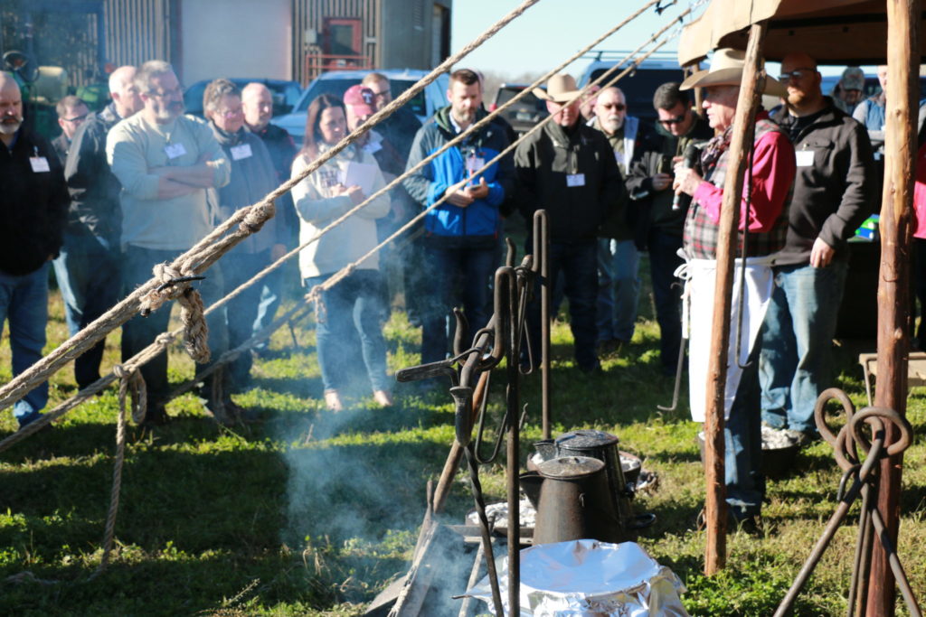 Homer Robertson talking about chuck wagon cooking