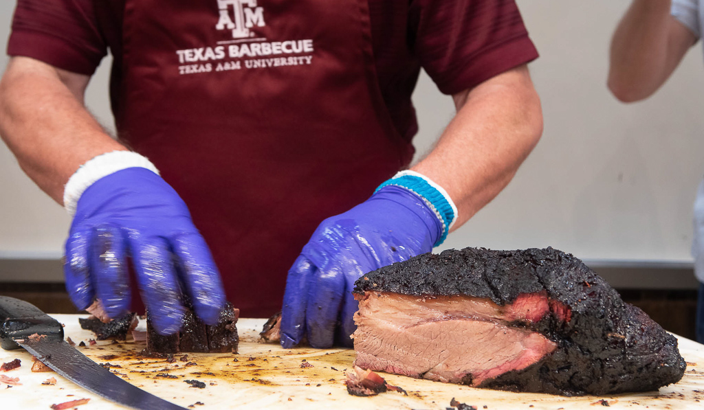 Sliced brisket at Barbecue Summer Camp (photo courtesy of Kelly Yandell)