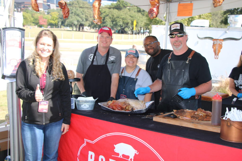 Brogan Horton and the Roegels Barbecue team at the Texas Monthly BBQ FEST 2019
