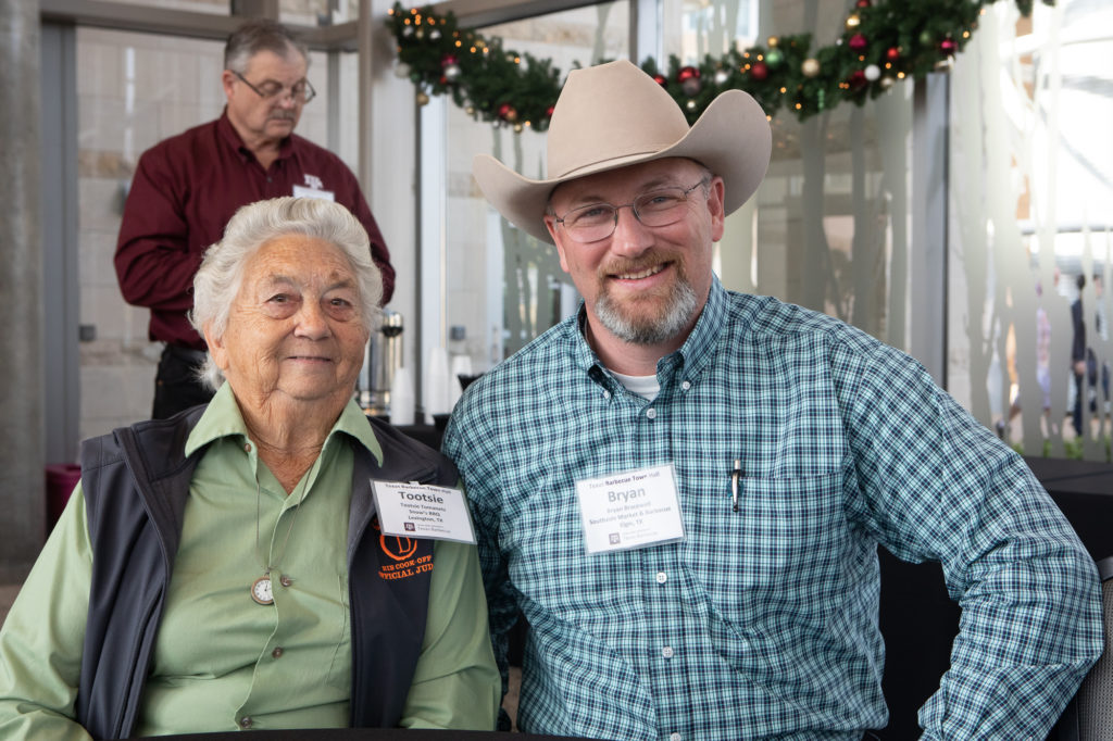 Tootsie Tomanetz, Snow's BBQ, and Bryan Bracewell, Southside Market & Barbeque at the Texas Barbecue Town Hall Meeting