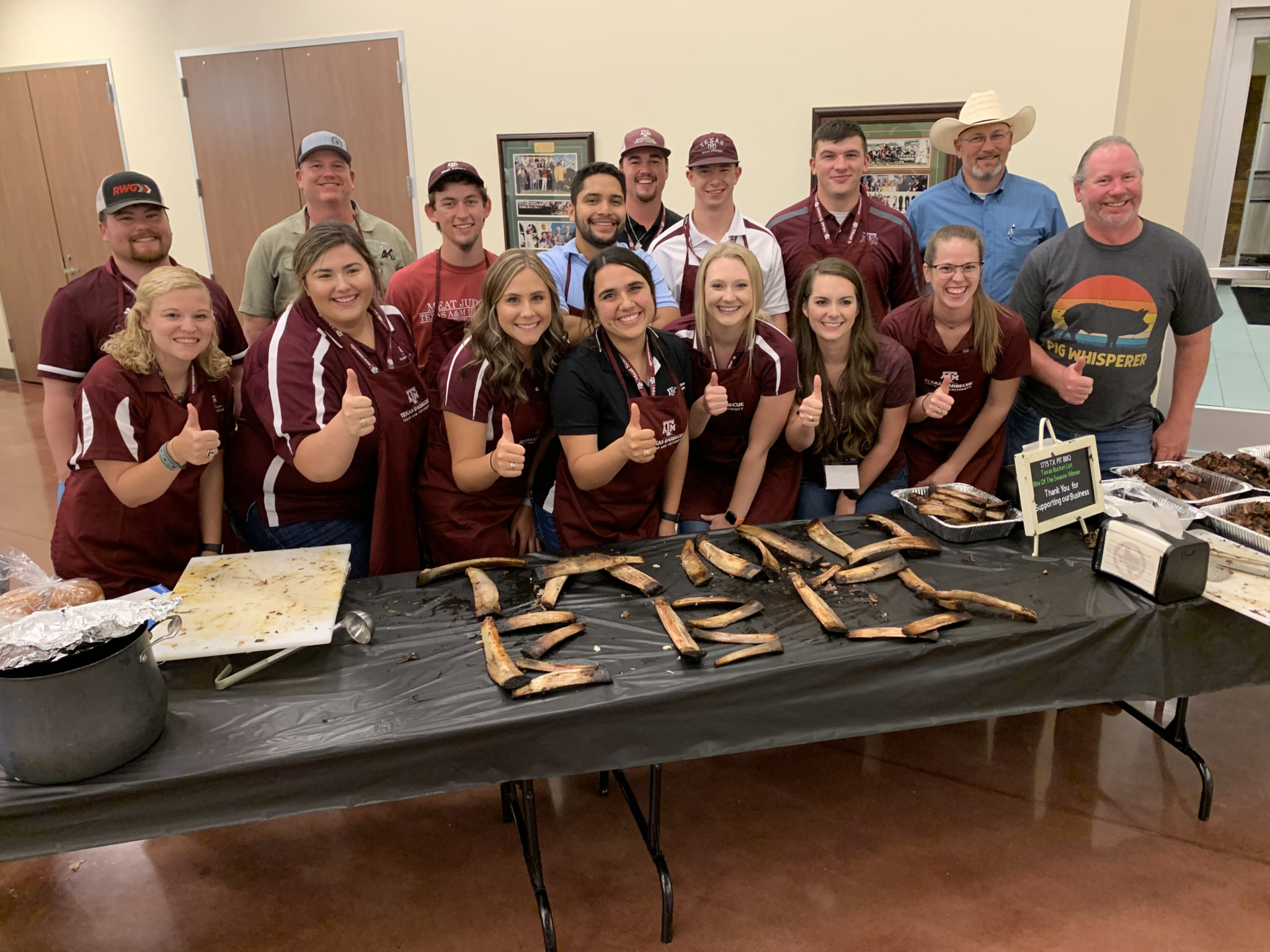 Students and pitmasters at Barbecue Summer Camp