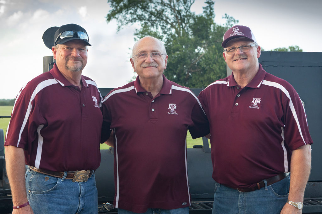 Ray Riley, Jeff Savell, and Davey Griffin at Camp Brisket