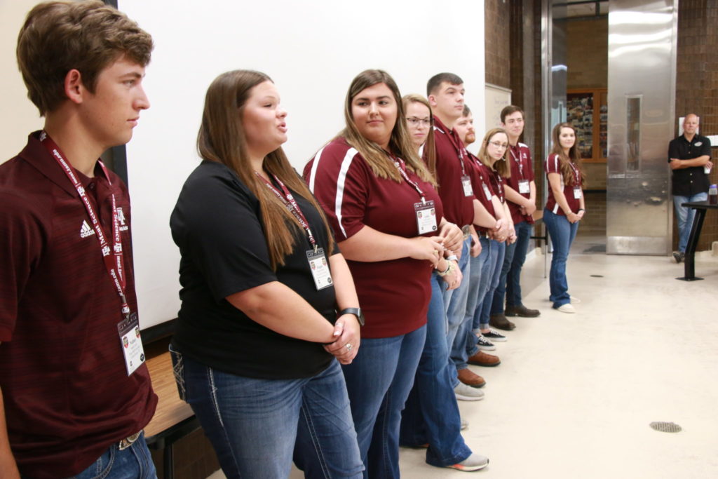 Student introductions at Camp Brisket