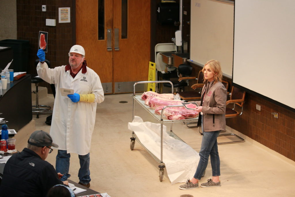 Ray Riley and Jade Cooper talking about beef grades and briskets